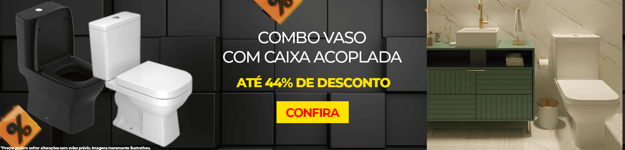 Vaso com Caixa Acoplada