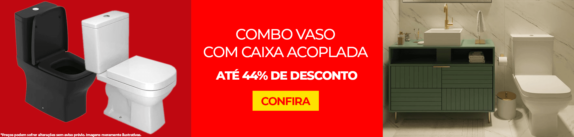 Vaso com Caixa Acoplada