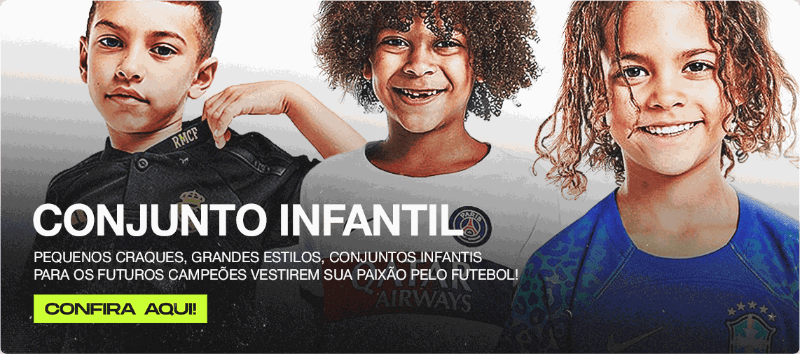 Mini Banner - Conjunto Kit Infantil Pronta-entrega Tailandesas 1.1 Lendas do Futebol 
