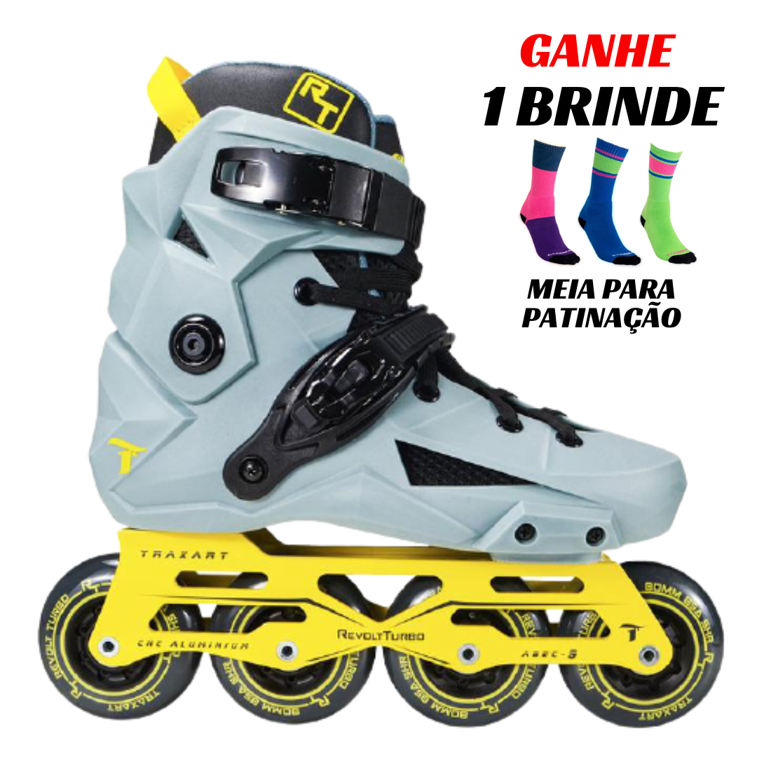 Jogo de 3 Roda Freestyle R3 110m/88A Amarela Traxart 1 775 Franca