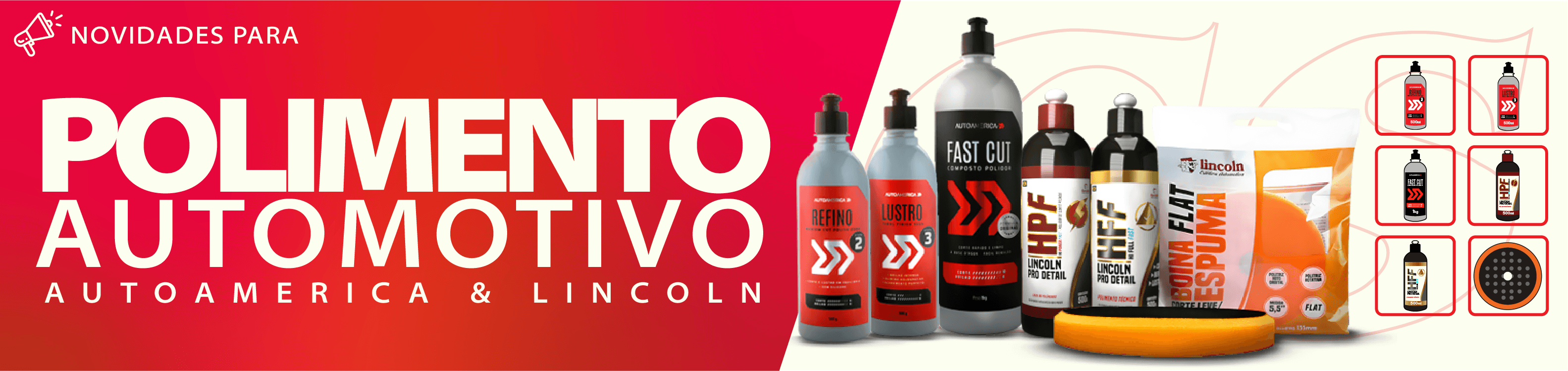 Novidades para polimento automotivo