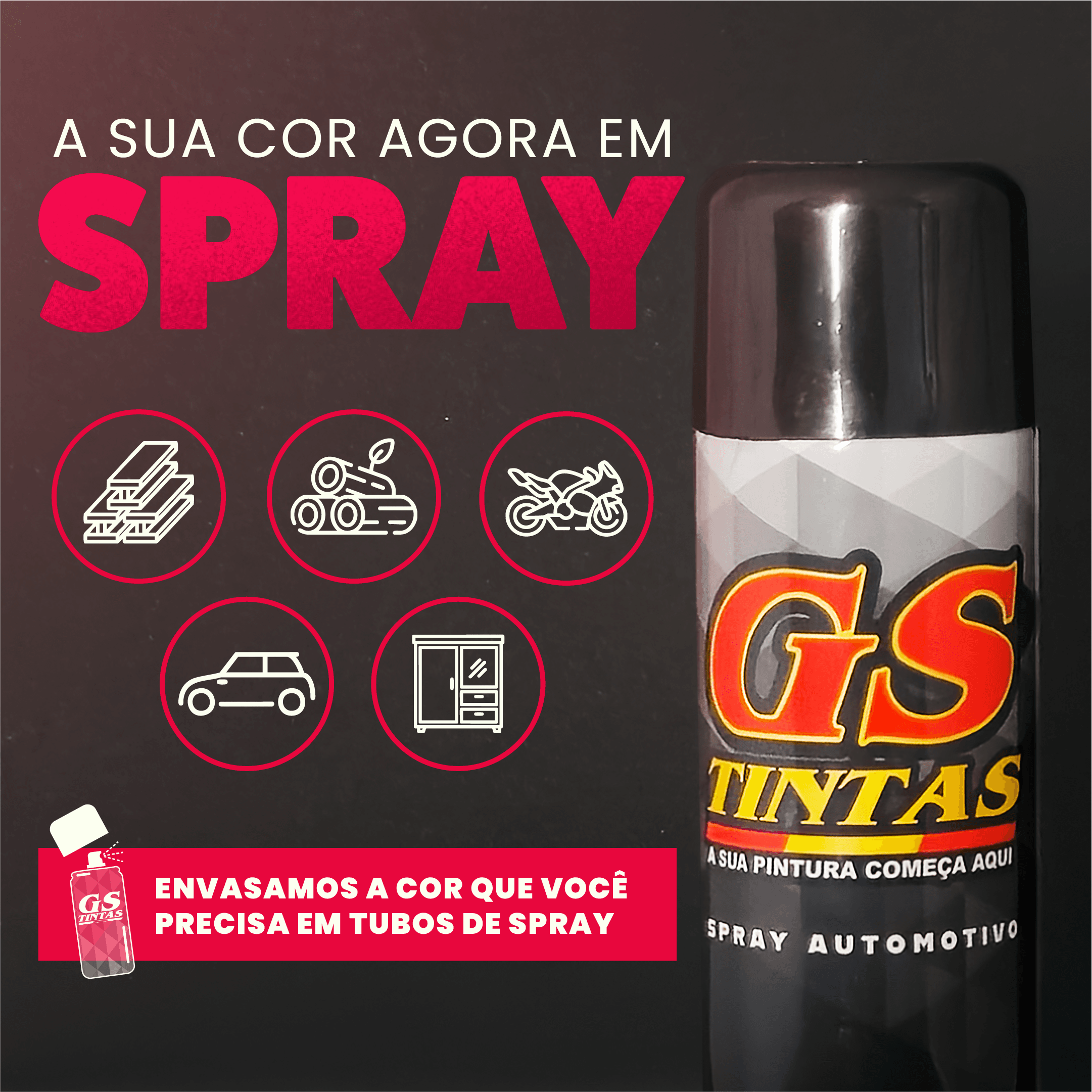 Tinta em Spray