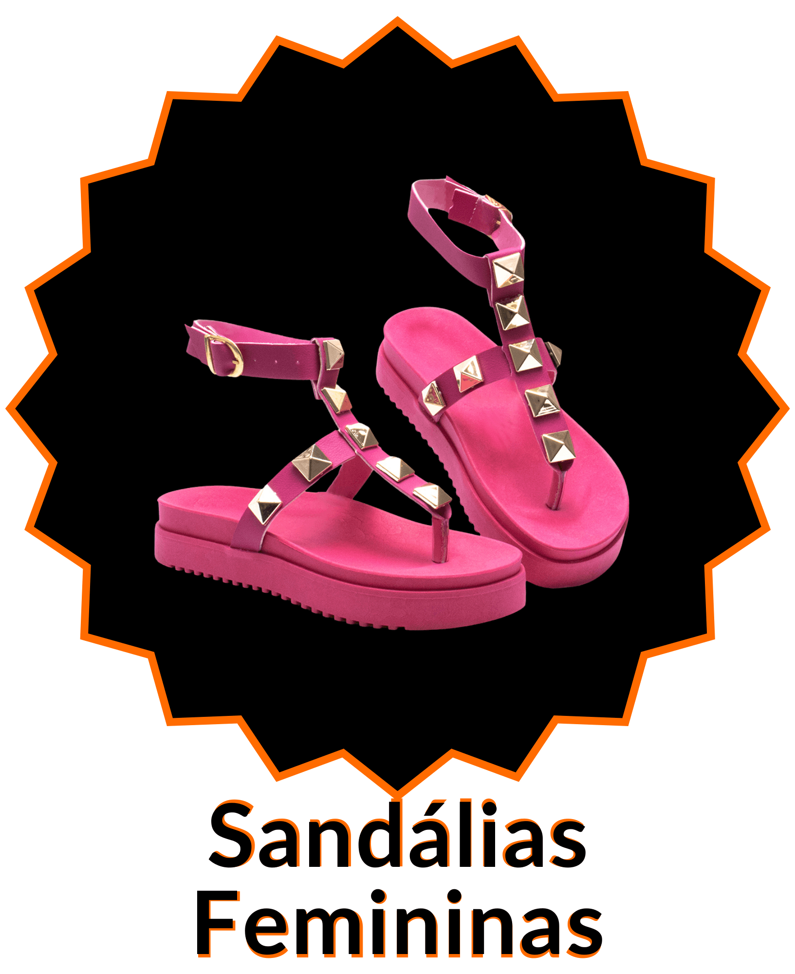 Sandália Feminina Papete Slide Calçados