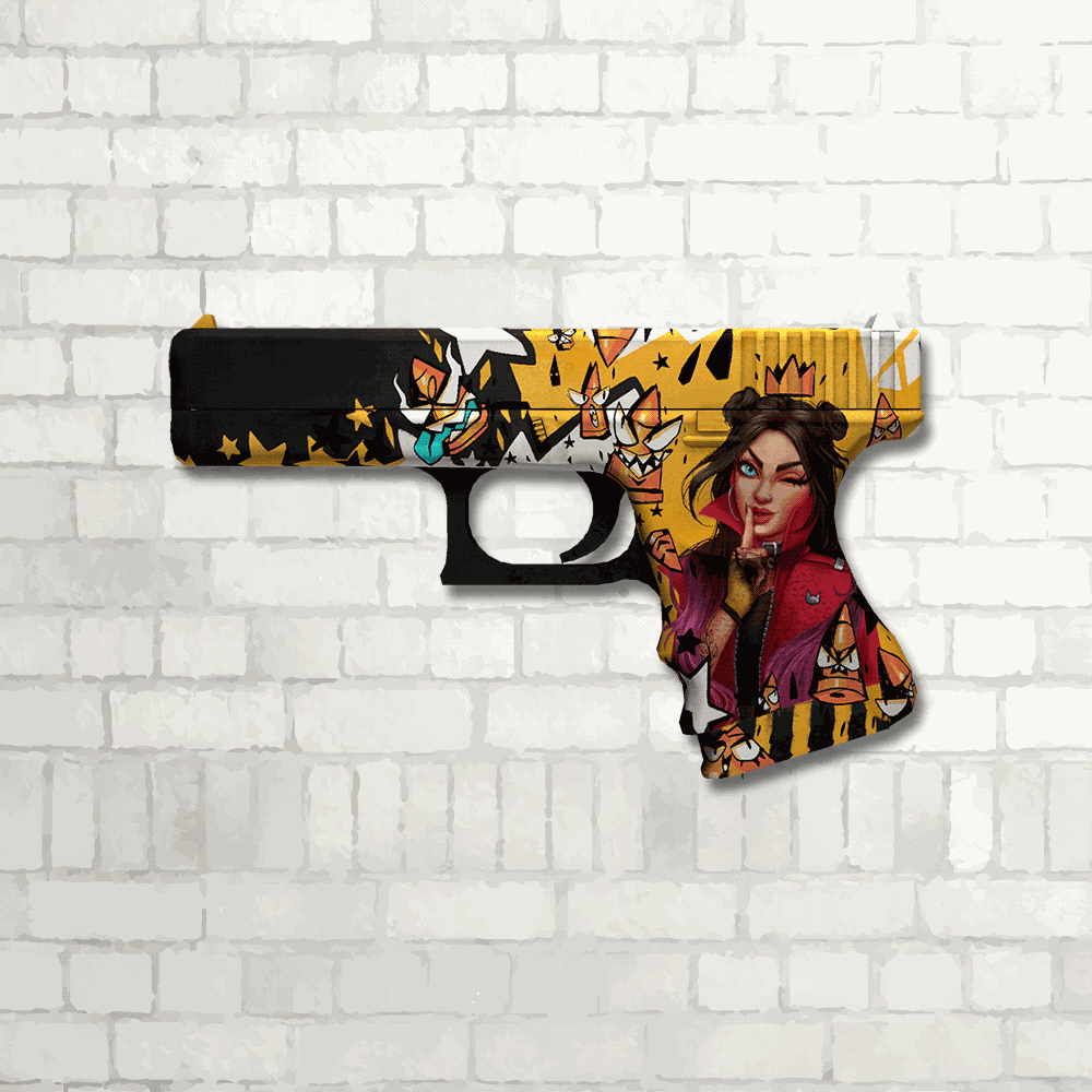 Skin Mdf Csgo | Bullet Queen | Inter Adesivos Decorativos