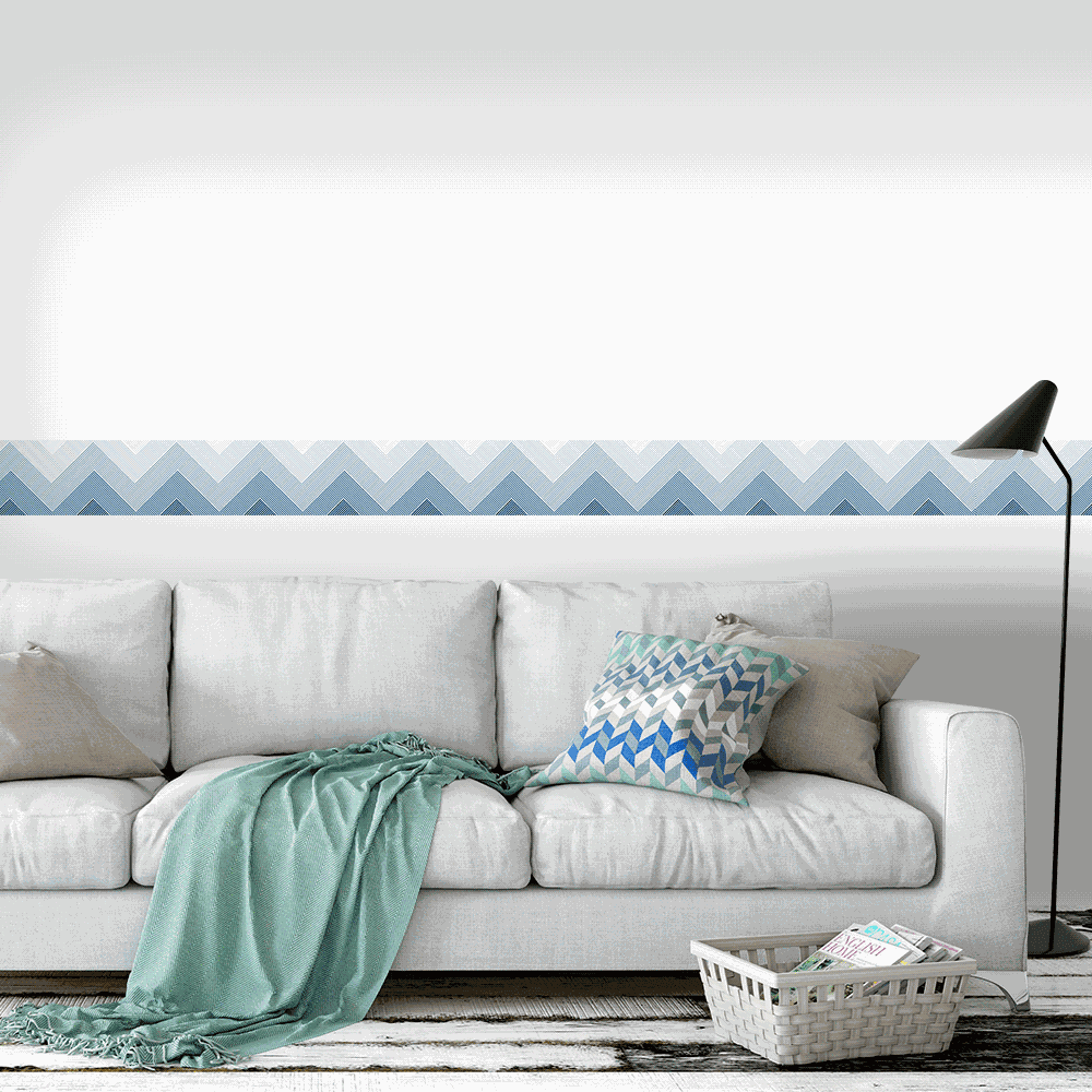 Faixa de Parede - Linhas | Inter Adesivos Decorativos