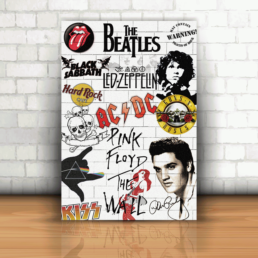 Placa Decorativa - Rock | Inter Adesivos Decorativos
