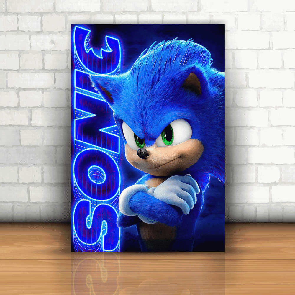 Adesivo Parede Decorativo Sonic