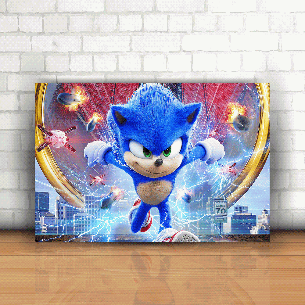 Placa Decorativa - Sonic Mod. 02