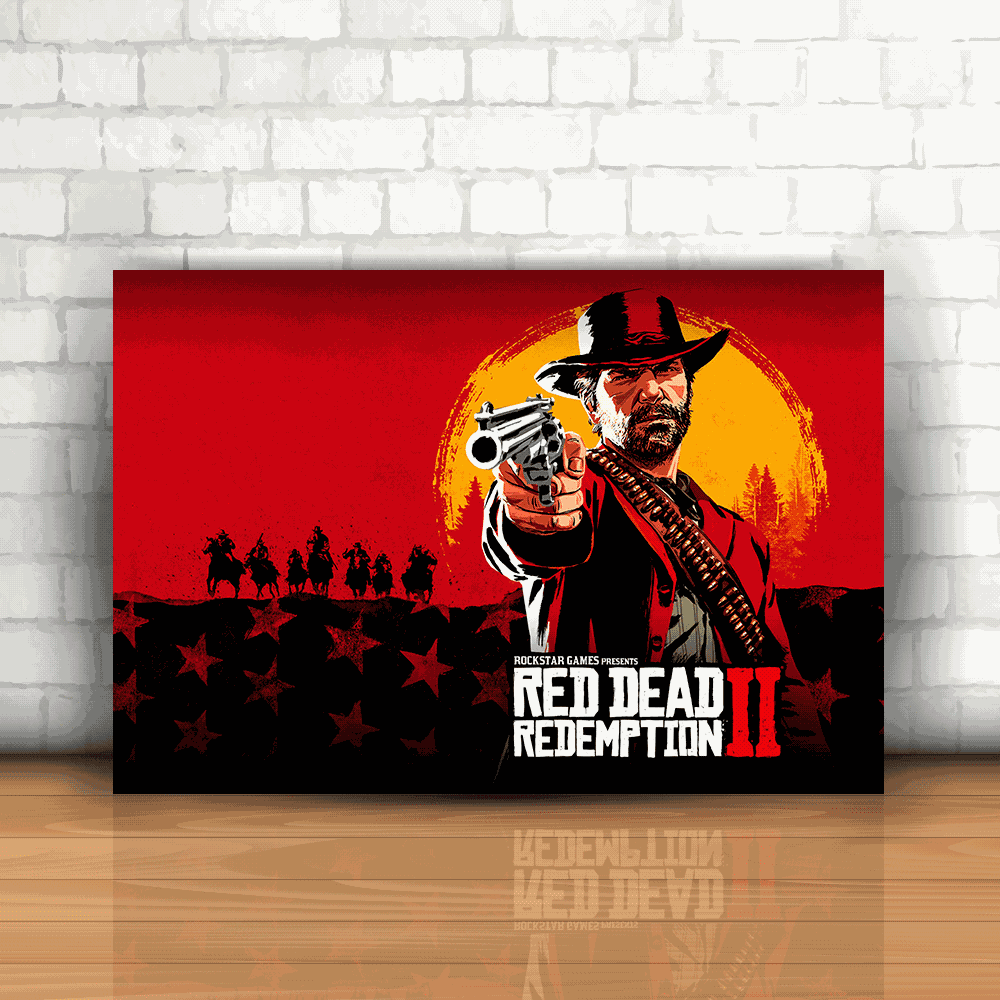 Placa Decorativa - Red Dead Redemption 2 Hori | Inter Adesivos Decorativos