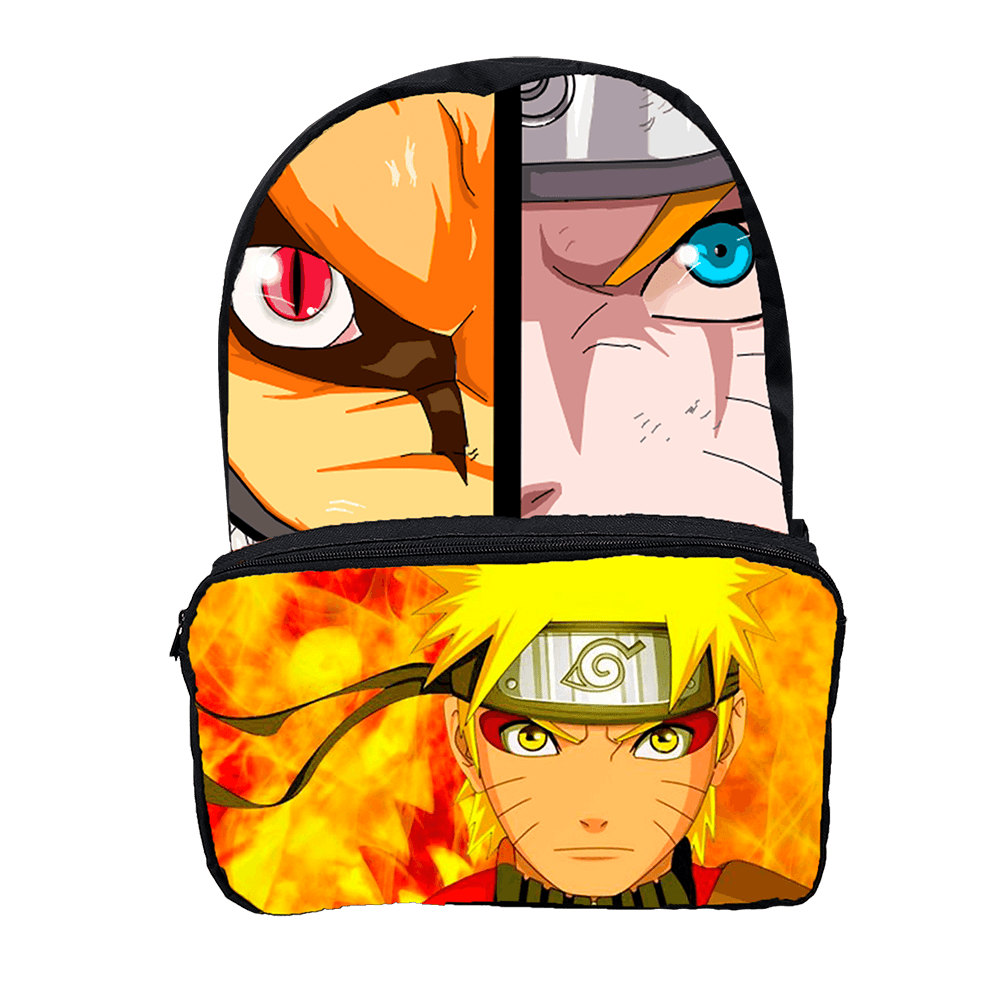 Mochila Escolar Infanto- Juvenil Naruto Uzumaki Anime Desenho em