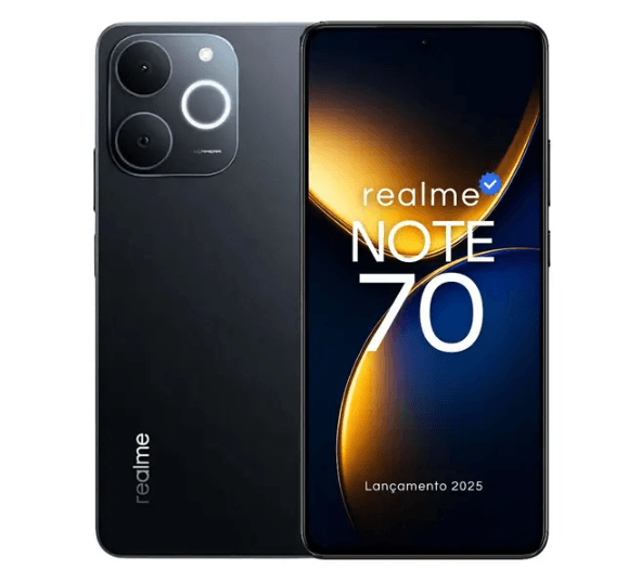 CELULAR REALME NOTE 70 128GB 4GB RAM PRETO | Lojas Premium