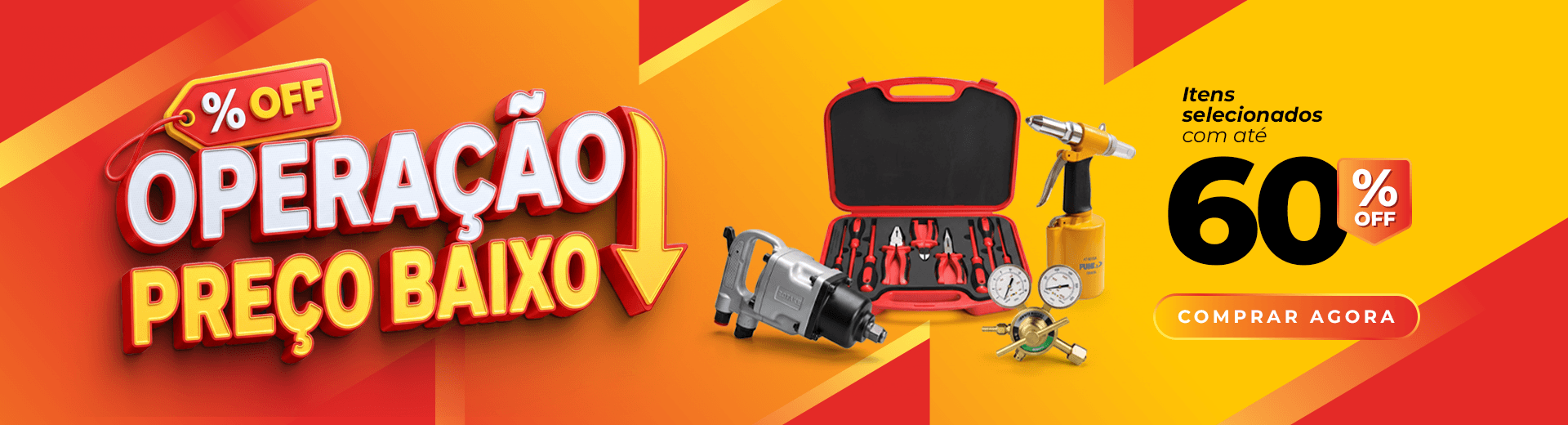 Operação preço baixo com até 60% off em itens selecionados!