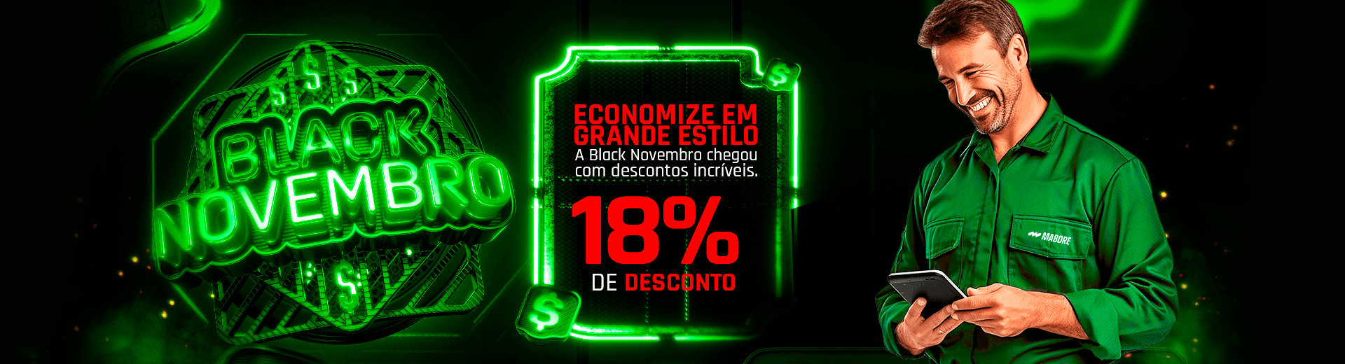 Black Novembro - 18% de Desconto em produtos selecionados