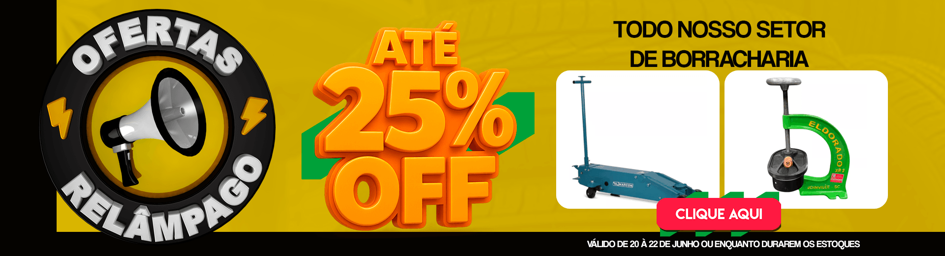 Oferta Relâmpago - Produtos com 25% de desconto