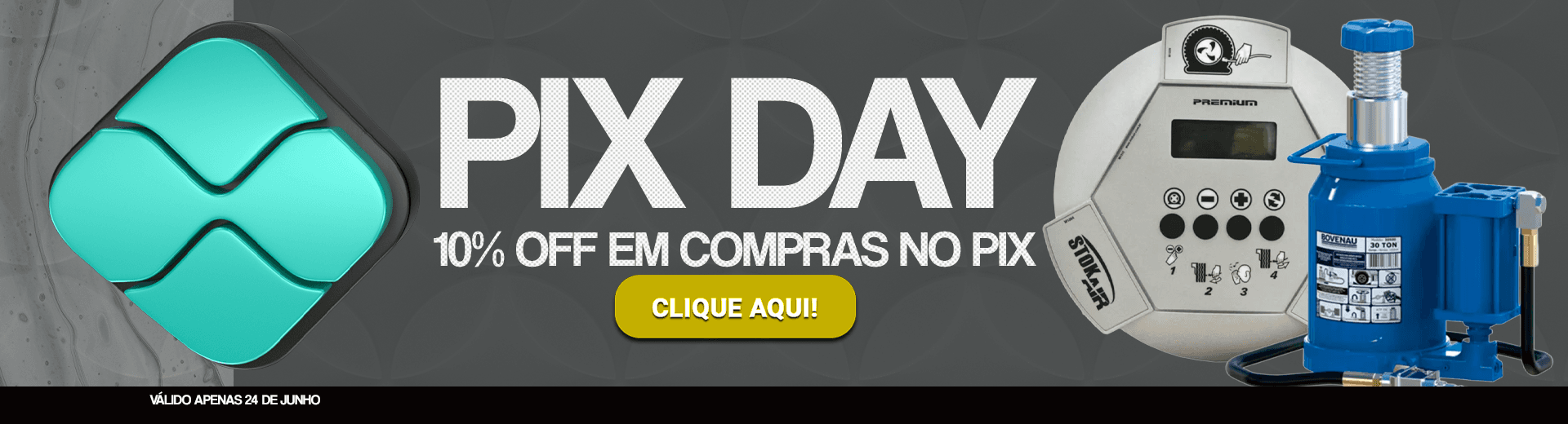 Pix Day - 10% OFF no pagamento via PIX