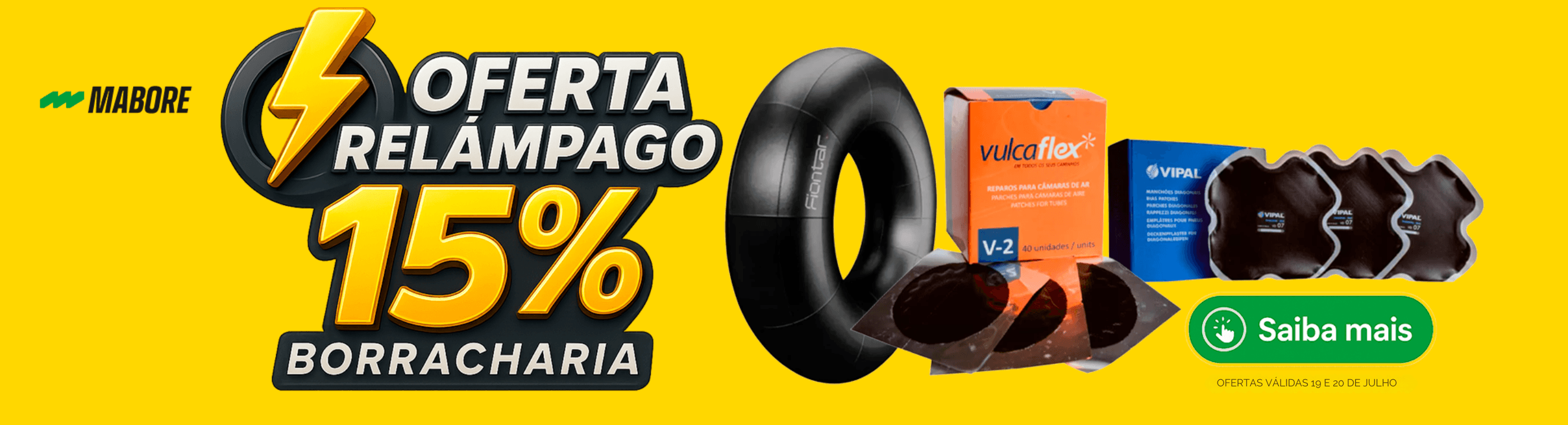 Oferta Relâmpago Borracharia - Até 15% 
