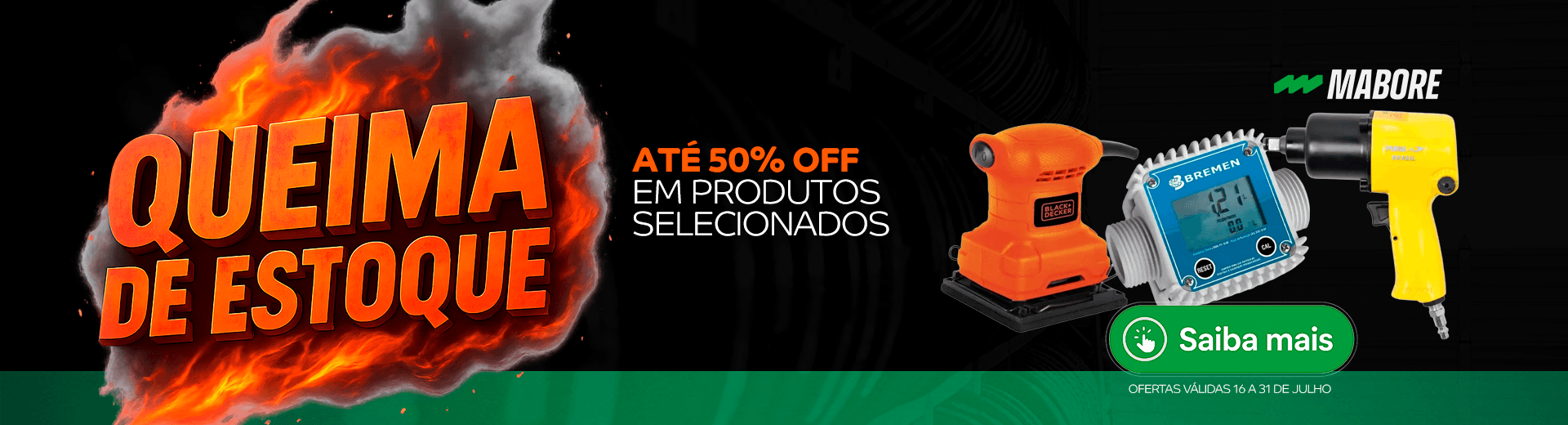 Queima de Estoque - até 50% off