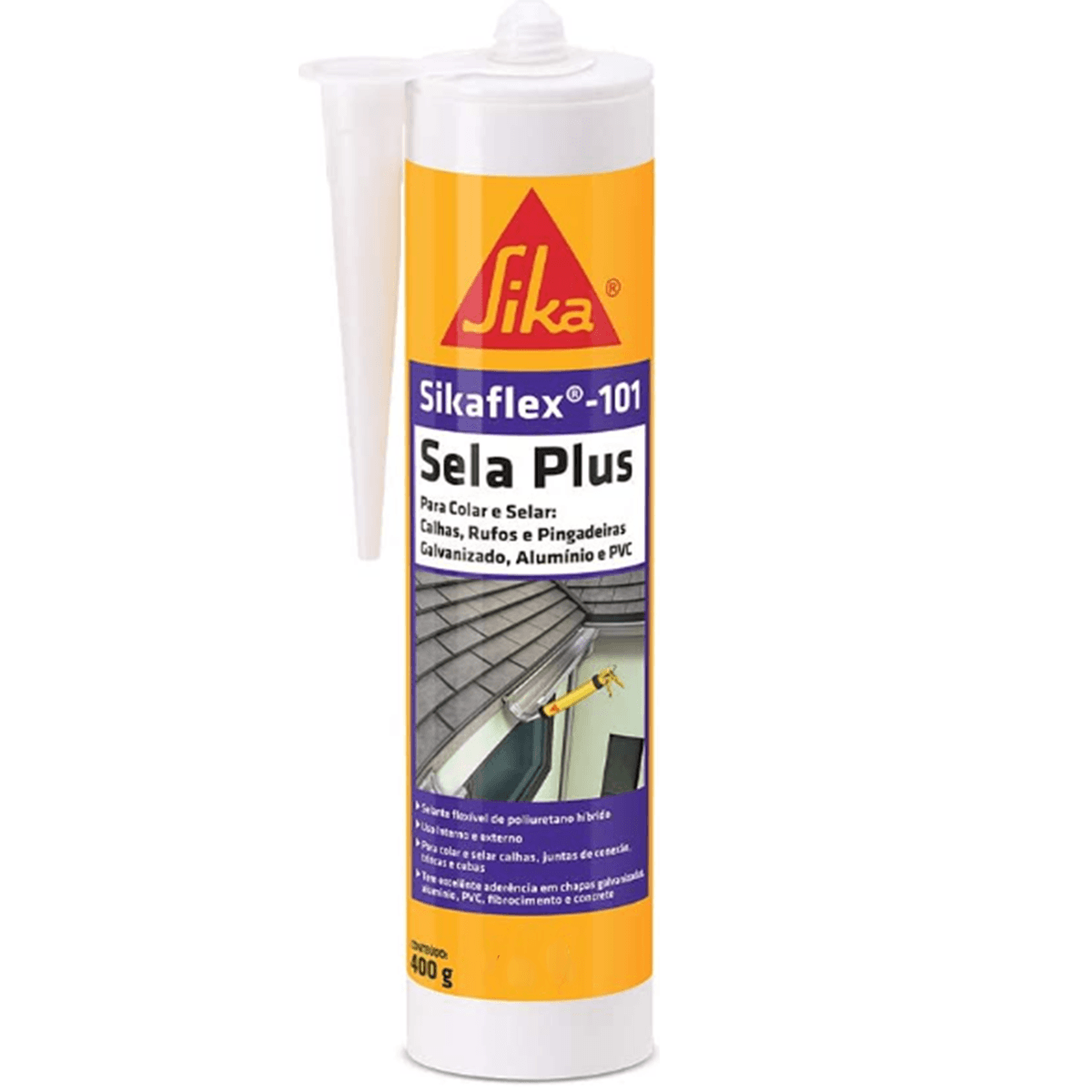 SikaFlex 101 Sela Plus Cinza - CT250ml | NetKoll