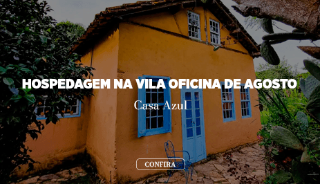 Hospedagem na Oficina de Agosto - casa azul