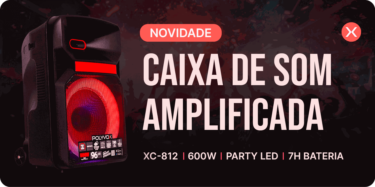 Lançamento Caixa de Som Amplificada XC-812