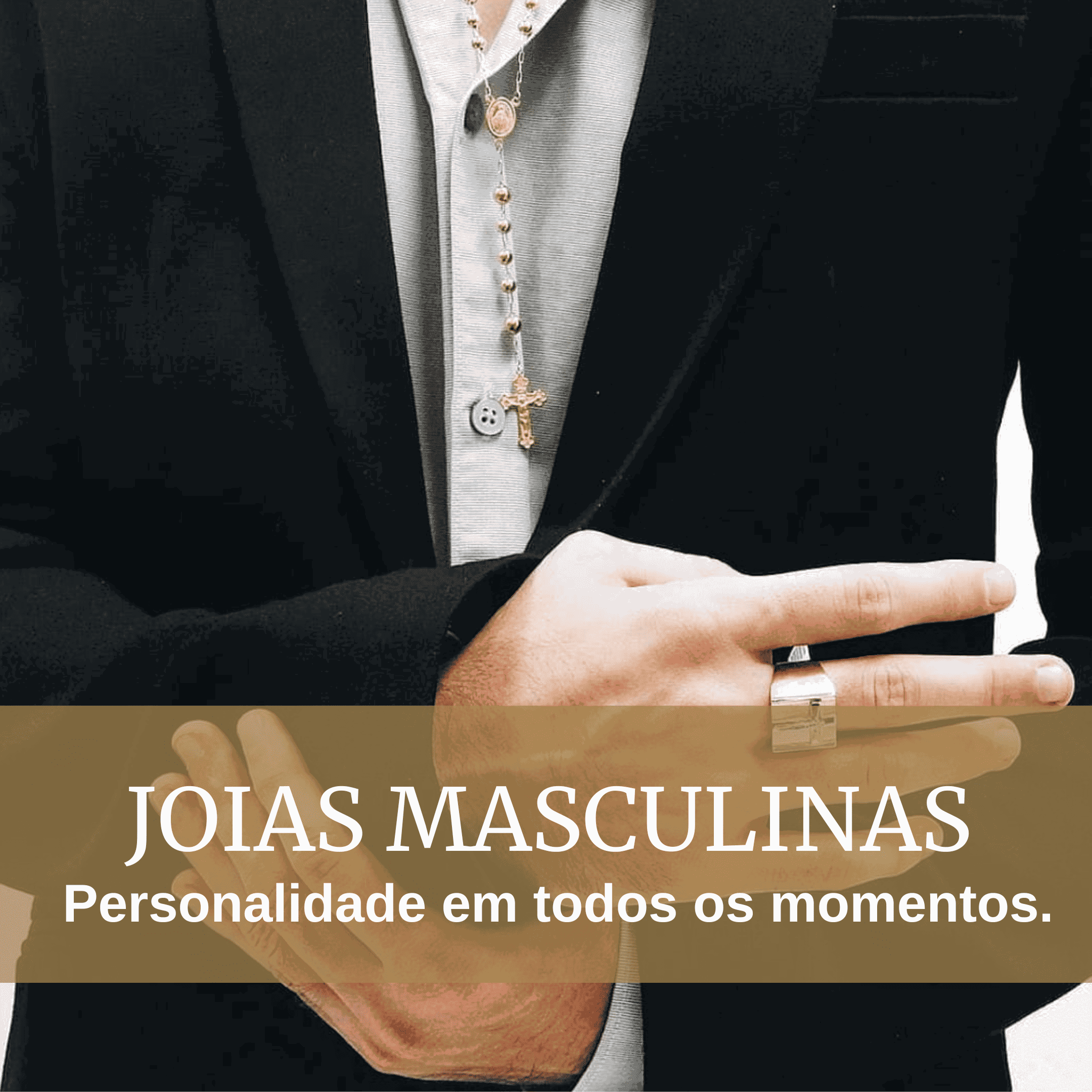 anéis masculinos