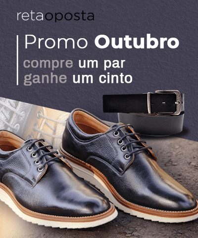 Promo Sapato Social Couro - Outubro 2025 - Brinde