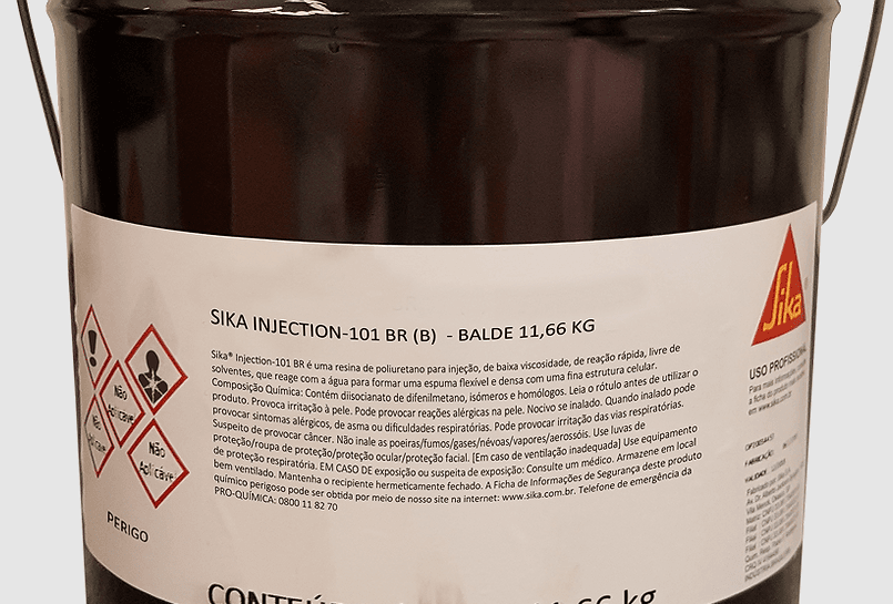 Sika Injection-101 BR Kit AB | Resina Injetável para Impermeabilização ...