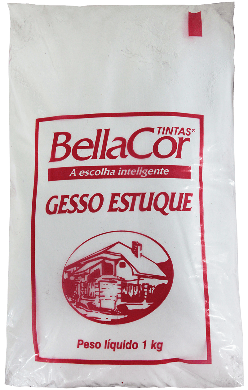 Gesso estuque 1kg BellaCor Tintavel