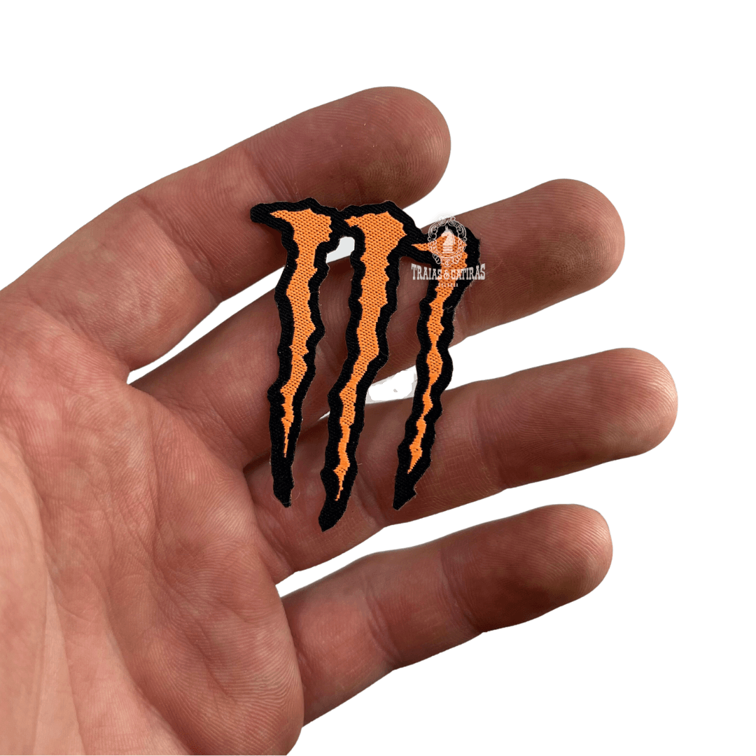 Adesivo para Chapéu - MONSTER LARANJA (Patch) | Traias e Catiras | Todo ...