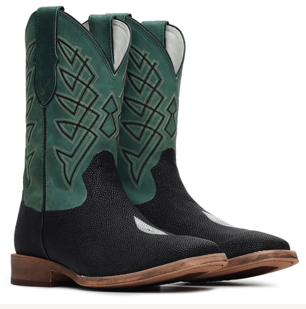 Bota Couro Exótico De Arraia Masculina Vip Western 3926