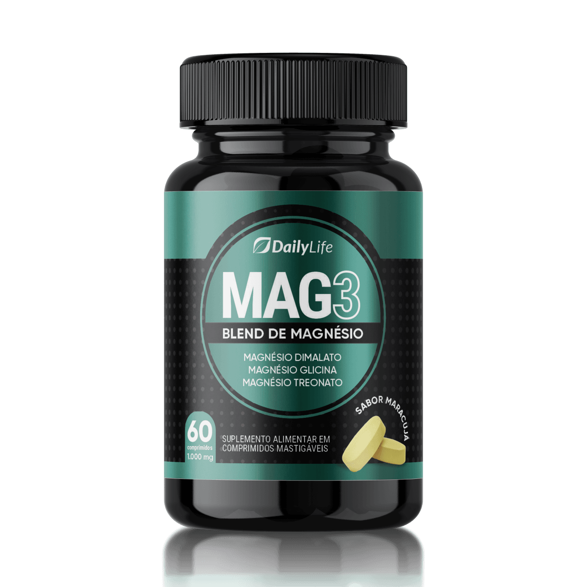 Mag3 - Blend De Magnésio Treonato - 60 Comprimidos de 1000mg | KAHSH ...