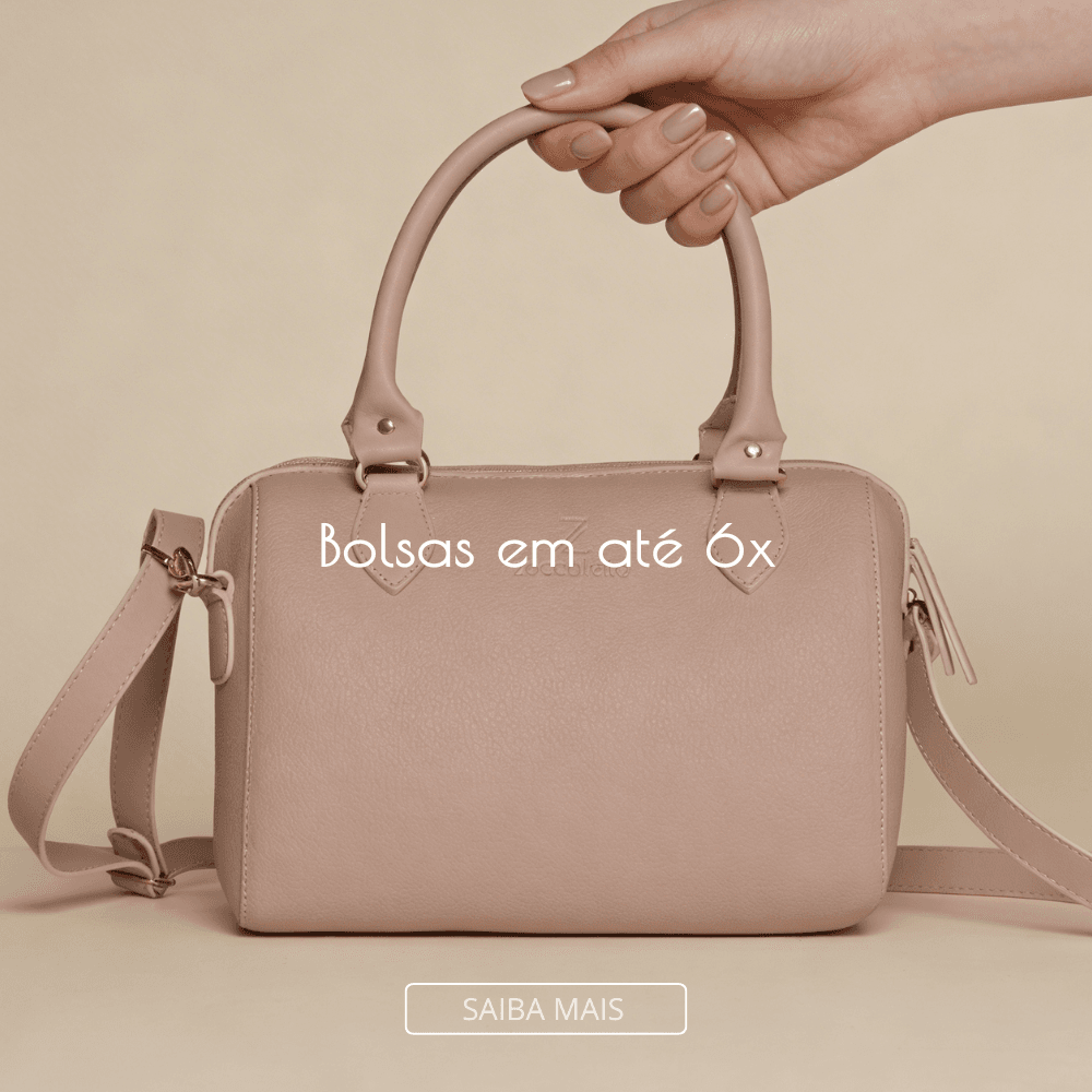 Bolsas em até 6x nos cartões