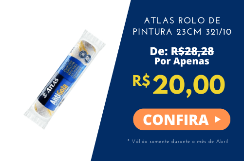 Promoção Abril - ATLAS ROLO DE PINTURA 23CM 321/10