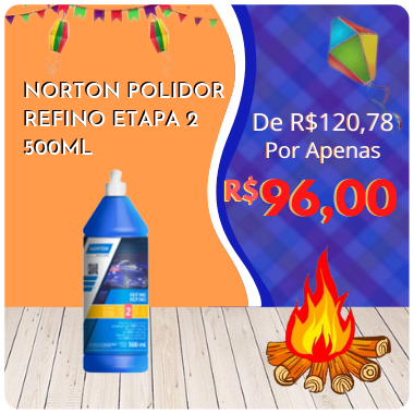 Promoção Junho - NORTON POLIDOR REFINO ETAPA 2 500ML 