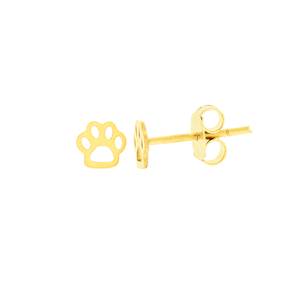 Brinco Pata De Cachorro Ouro 18k Pequeno Vazado Micheletti Joias Millions of hd png, unlimited download. brinco pata de cachorro ouro 18k pequeno vazado