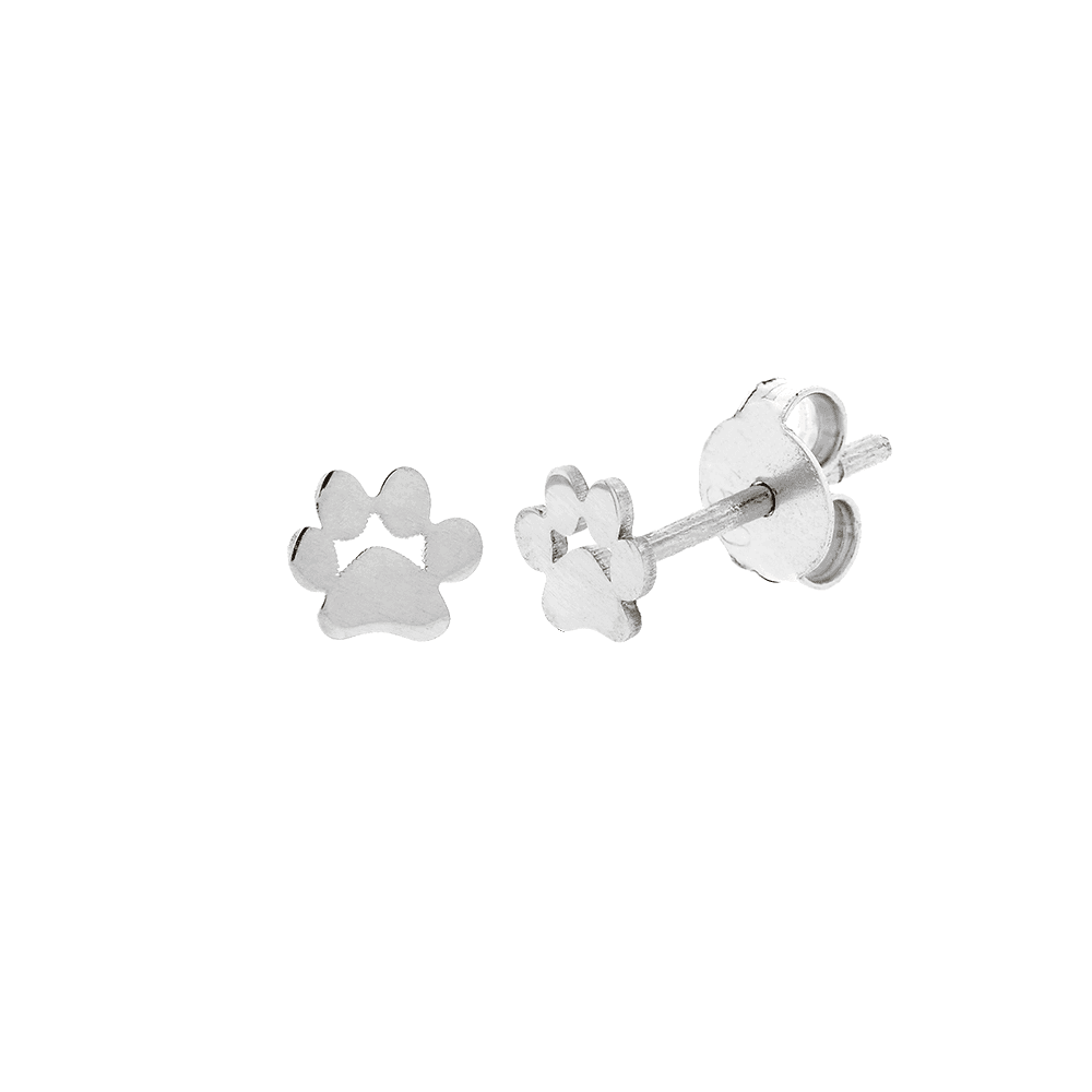 Brinco Em Ouro Branco 18k Pata De Cachorro Pequeno Micheletti Joias Adesivo cachorro patinha love dog 10x8cm a001 no elo7 queen. brinco em ouro branco 18k pata de cachorro pequeno