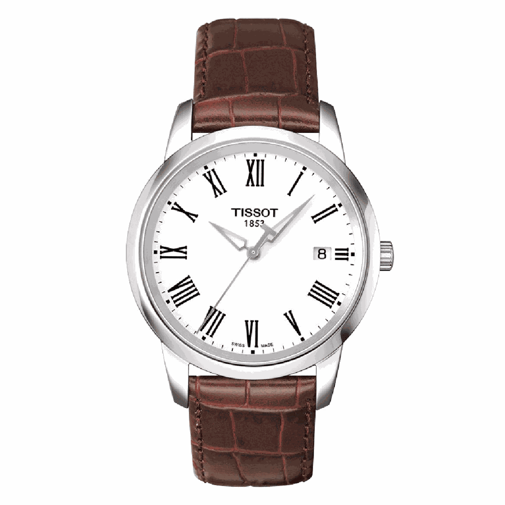 Relógio tissot pulseira de couro
