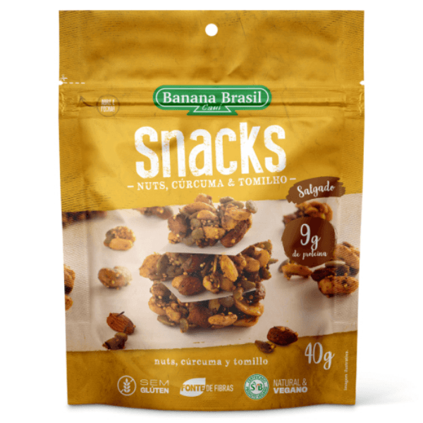 Snacks Nuts Curcuma E Tomilho 40g Zero Cia