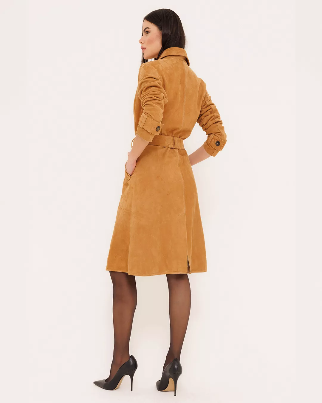 Trench Coat Ticiane - Camurça | CORO SHOP