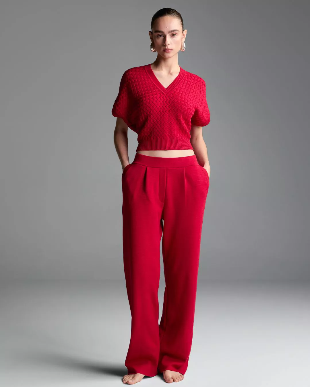 Calça Bergen Vermelha - Maria Pavan