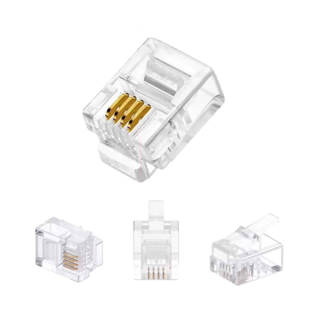 CONECTOR MACHO RJ11 6X2 DICOMP | Acretec Distribuidora