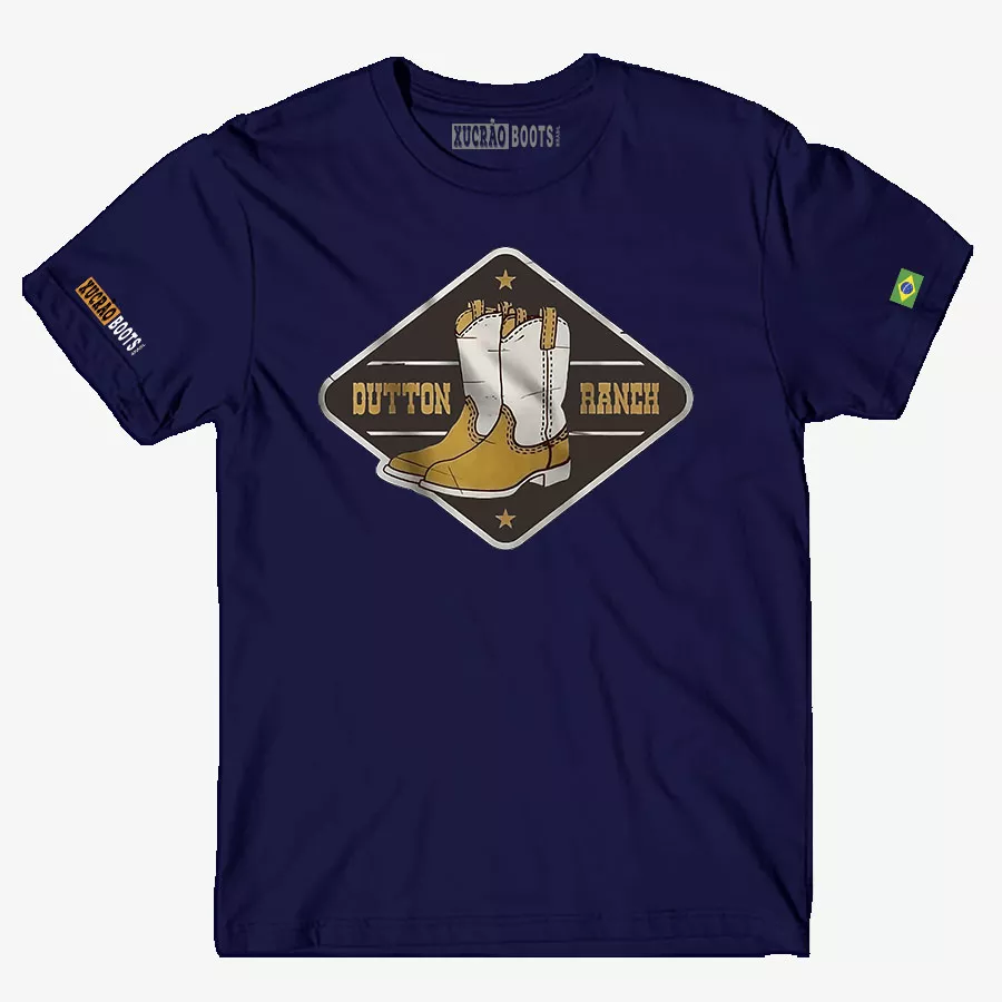 CAMISA MASCULINA RANCH T-SHIRT PREMIUM- AZUL | Xucrão Boots