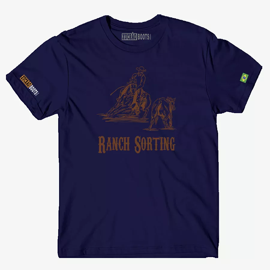 CAMISA MASCULINA RANCH SORTING T-SHIRT PREMIUM- AZUL Copia