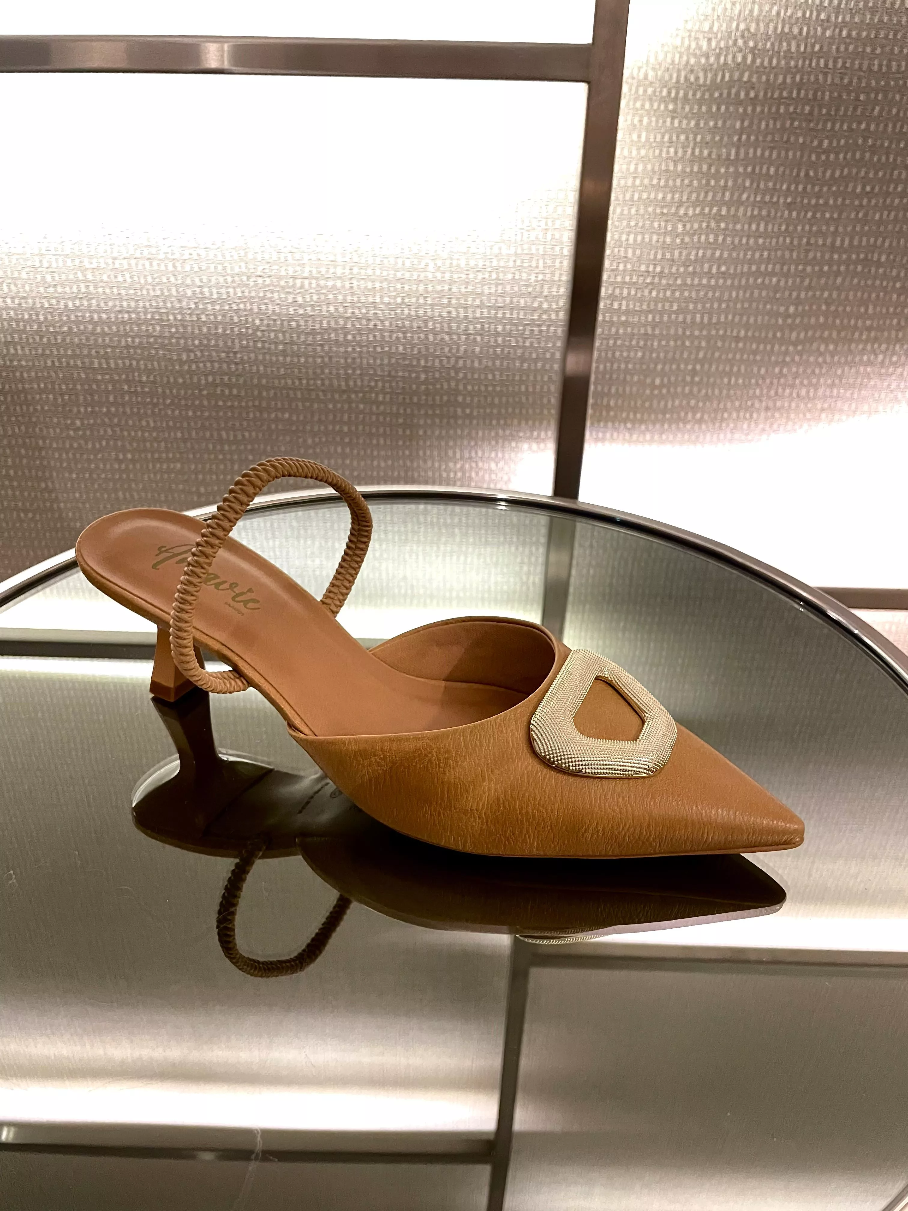 Scarpin Mule Jolie Nude | AMAVIE SAPATOS