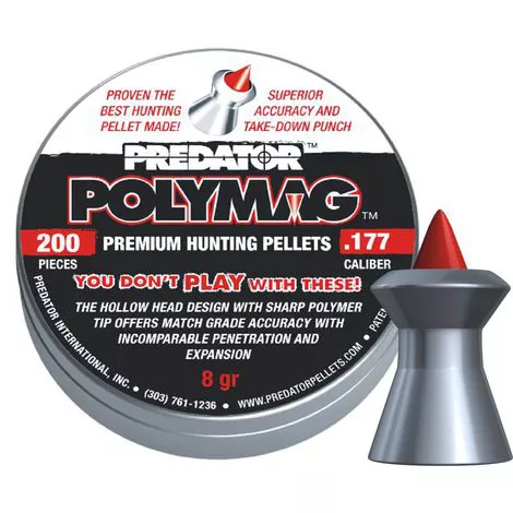 「yuma」Predator Sang Lee modelバットのみ Chumbinhos JSB Predator Polymag 4,5mm Peso médio: 0,520g / 8,02 gr