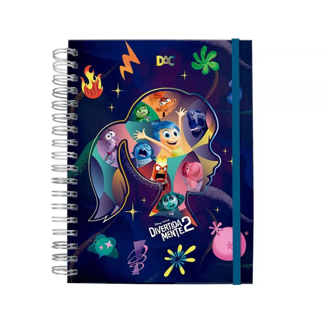 Caderno Escolar 10X1 Colegial Divertida Mente 2 - DAC | BAIUCA