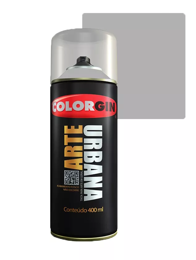 COLORGIN SPRAY ARTE URBANA PRATA 990 400ML | Baratão das Tintas