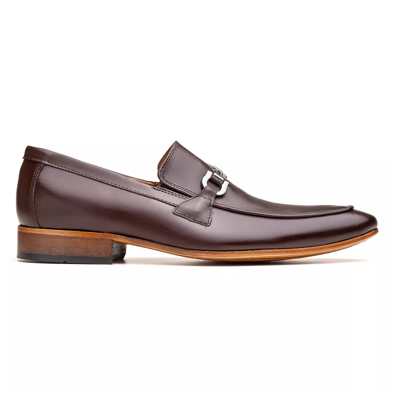 Sapato Social Loafer Premium Fivela Masculino 2038 Mouro | Bigioni