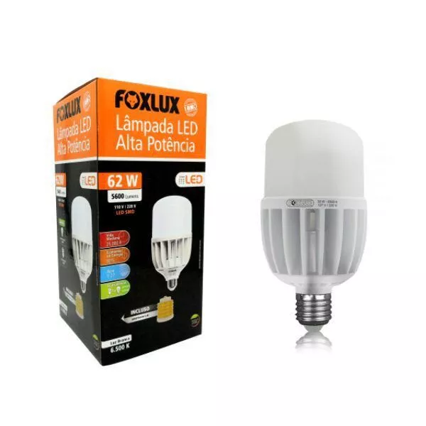 Lâmpada Led Alta Potência 62w 6500k Bivolt Foxlux 9029 | Bignotto