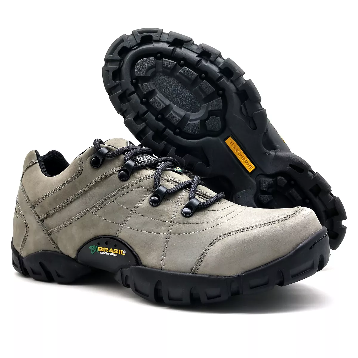 Tênis Adventure Mantiqueira 5310/11 Couro Nobuck Cinza | BMBRASIL